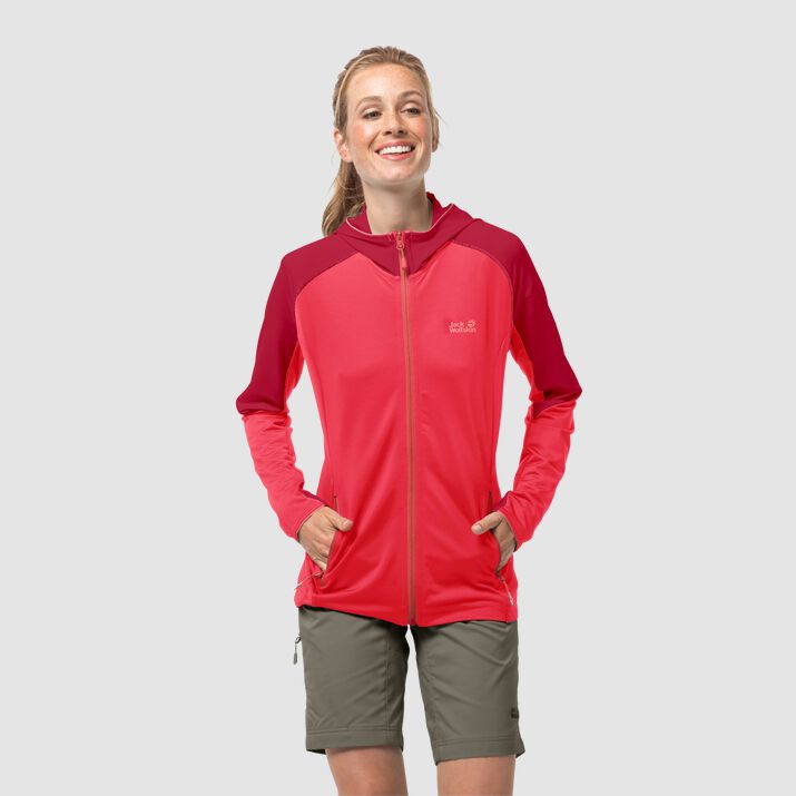 Jack Wolfskin Womens Hydro 3 Sports Jacket Red 826703BAS